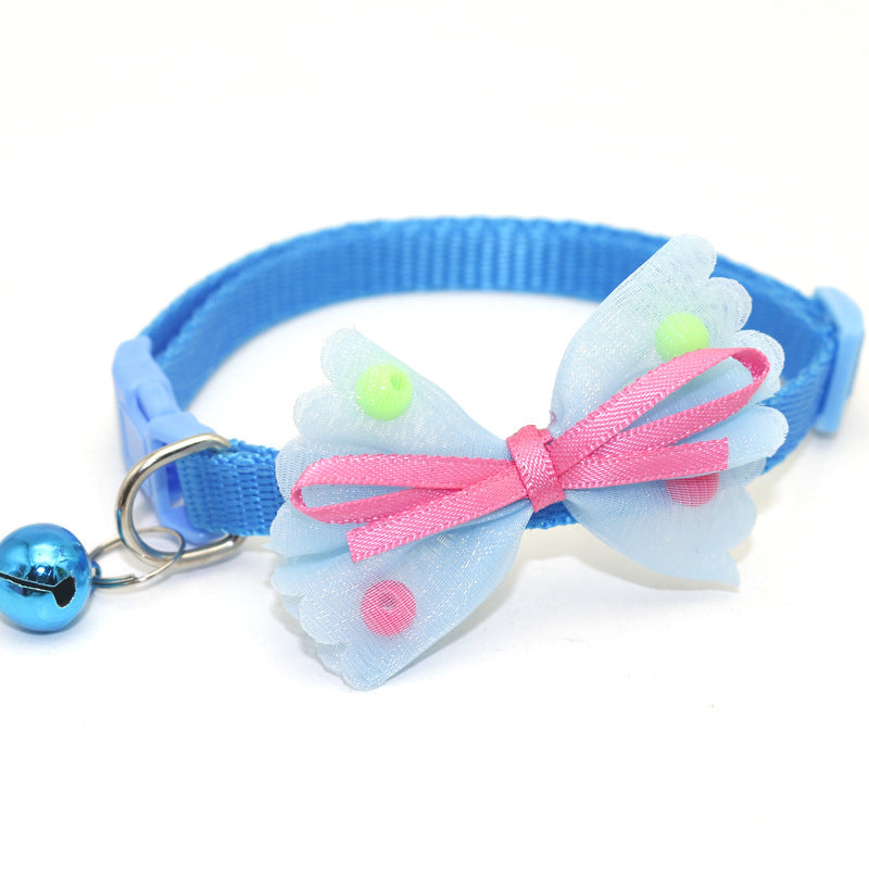 Blue Bow Collar